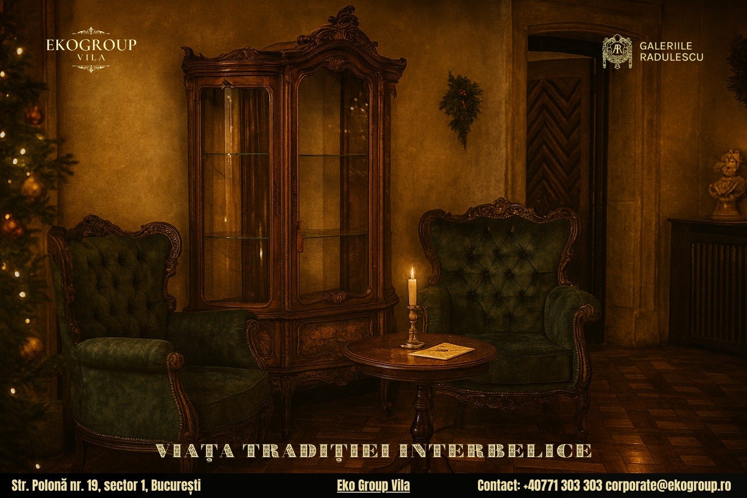 Crăciunul în România: o călătorie fermecătoare în atmosfera anilor ’30 la Eko Group Vila