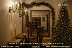 Decoratiuni de Craciun în Eko Group Vila: o eleganță nobiliară în stil interbelic ce redă farmecul anilor ’30